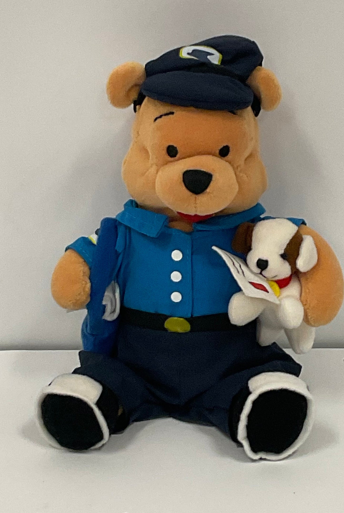 Mailman Winnie the Pooh Bear & Friends Vintage Mini Beanbag Beanie Plush Disney Collectible