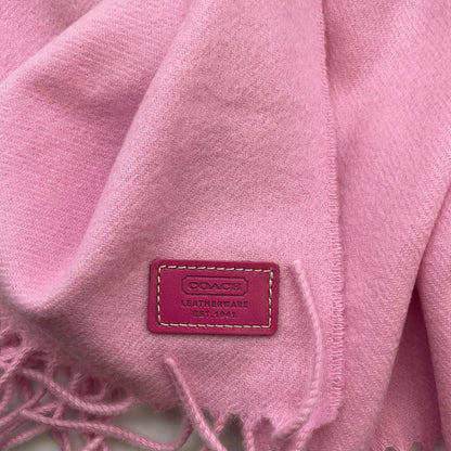 Coach Pink Cashmere Signature Scarf New with Tags NWT