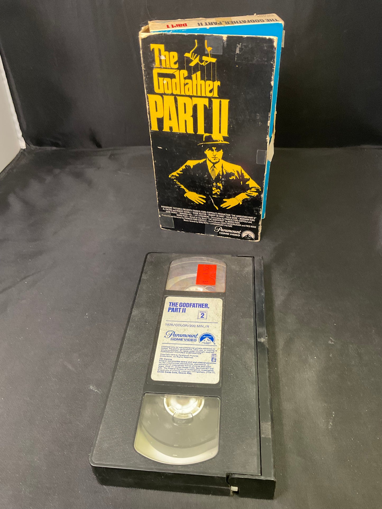 Paramount The Godfather Part 2 VHS Tape