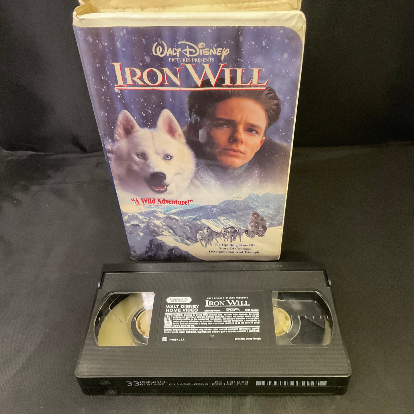 Disney’s Iron Will VHS Tape