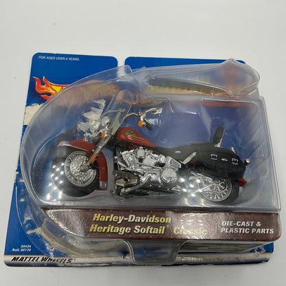 Hot Wheels Harley Davidson 1:18 Die-Cast Model Heritage Softail Classic New