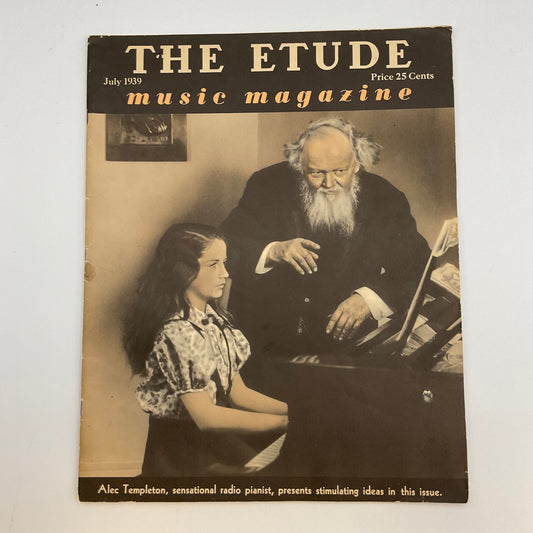 The Etude Music Magazine Vintage July 1939