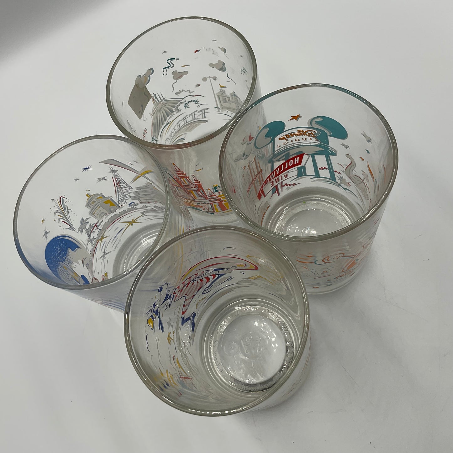 1996 McDonald’s Walt Disney World 25Th Anniversary Tumblers Set Of 4