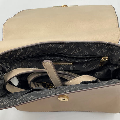 Steve Madden Biege Cream Handbag Shoulder Bag Jeweled Accents