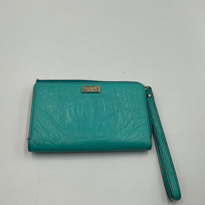 Kate Spade Teal and Beige Wallet