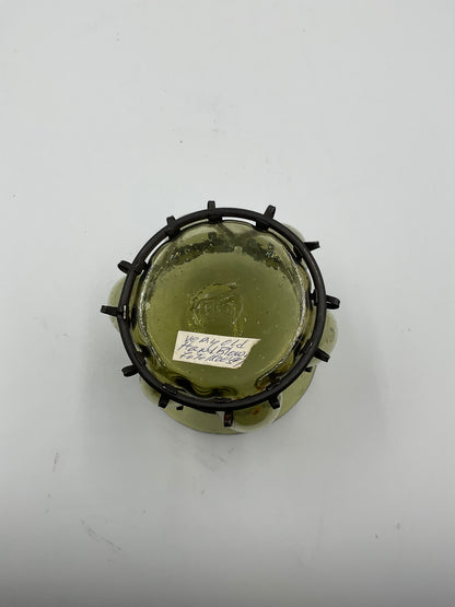 Antique 1800’s Hand Blown Glass Candle Holder