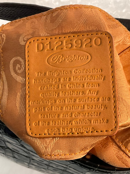 Brighton Shoulder Bag - Dark Brown - Metal Accents