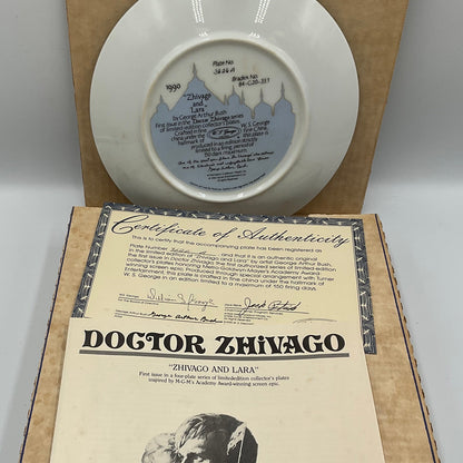 W.L. George Bradford Exchange Limited Edition Dr Zhivago and Lara Vintage 1990 Box COA