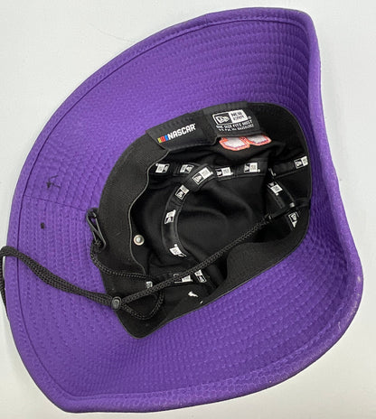 Denny Hamlin #11 FedEx Racing New Era NASCAR Black Purple Bucket Hat Drawstring