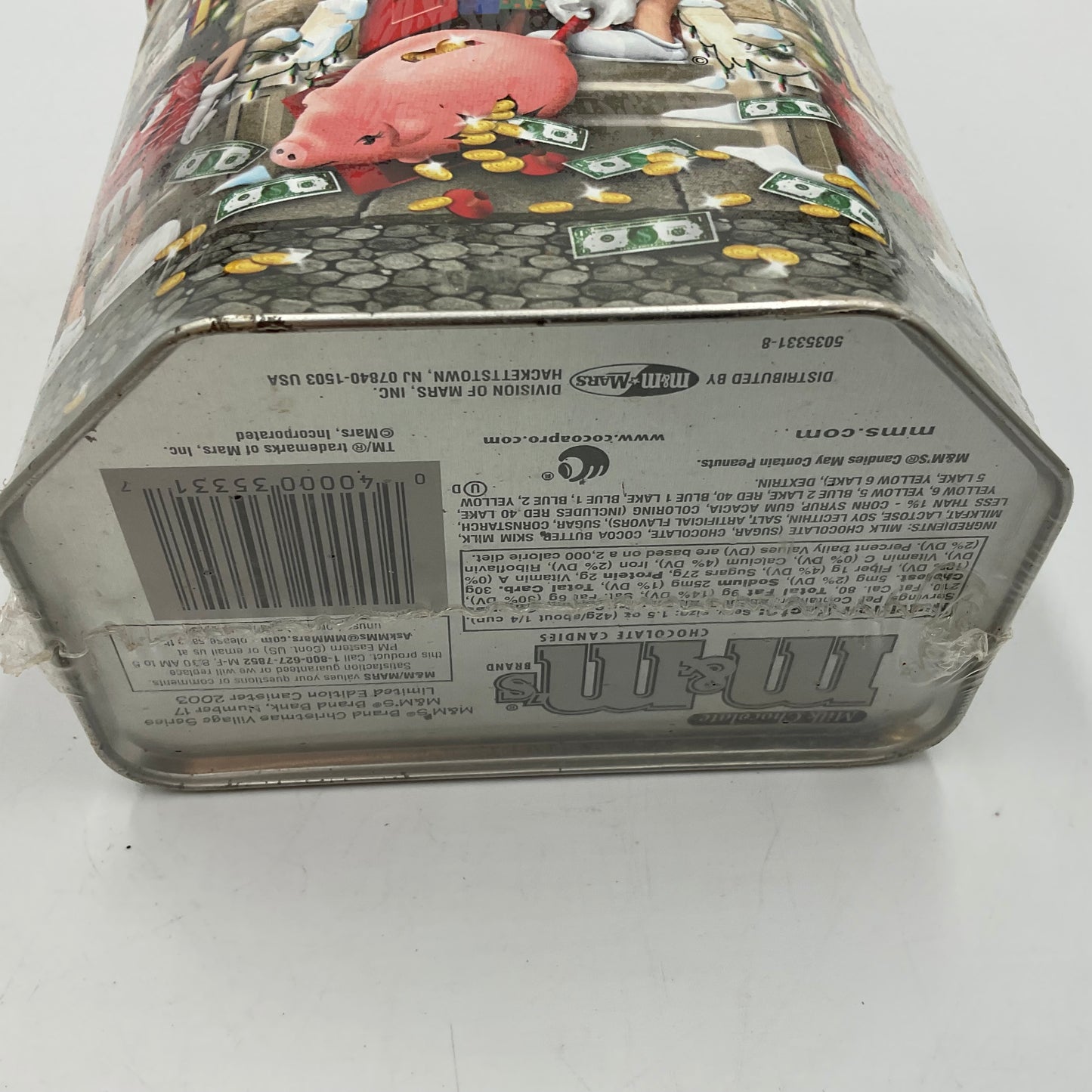 Not opened 2003 M&M’s Holiday Tin
