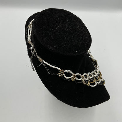 White/Gold/Black Design Chain Necklace