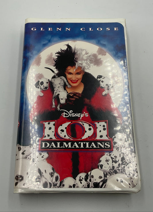 Disney’s 101 Dalmatians Live-Action VHS Tape Starring Glenn Close