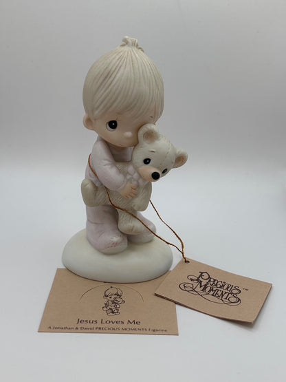 Precious Moments Jesus Loves Me Vintage 1978 Porcelain Figurine