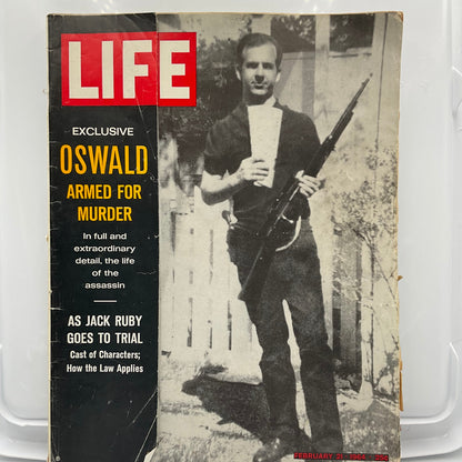 Vintage Life Magazine Newsstand February 21 1964 Lee Harvey Oswald
