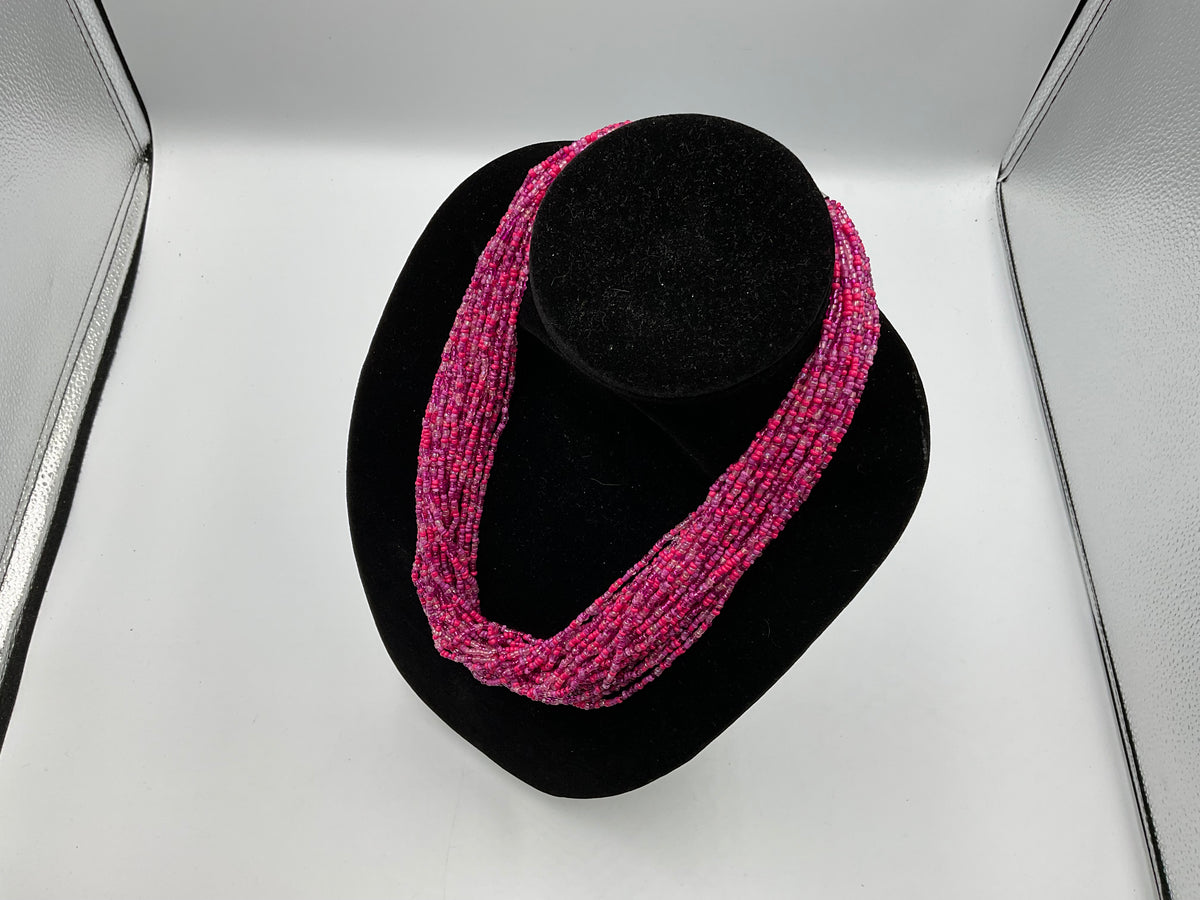 Pink Small Beaded Necklace