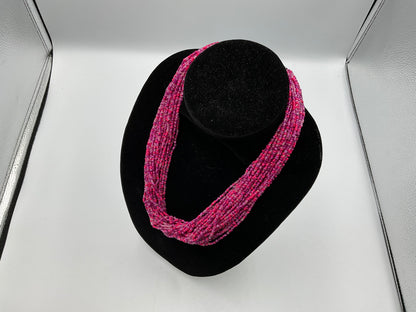 Pink Small Beaded Necklace