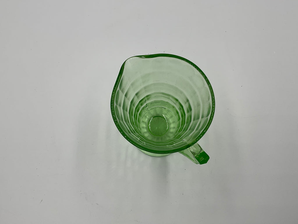 Green Depression Vintage Creamer Pitcher