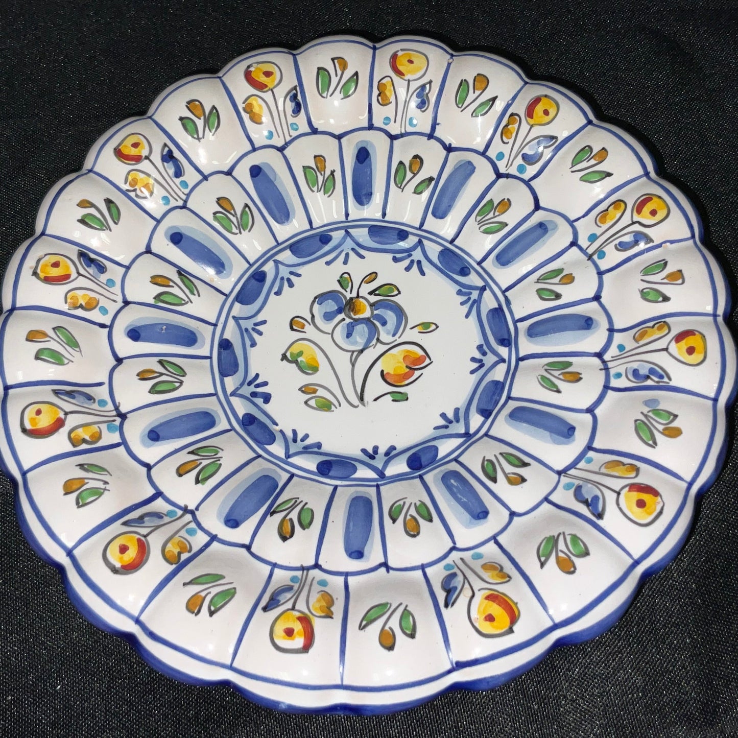 Talavera Spain Pottery Decorative Plate