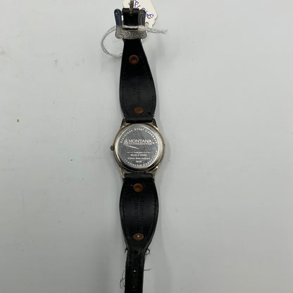 Montana Silversmiths Aztec Silver Gold Black Leather New Battery
