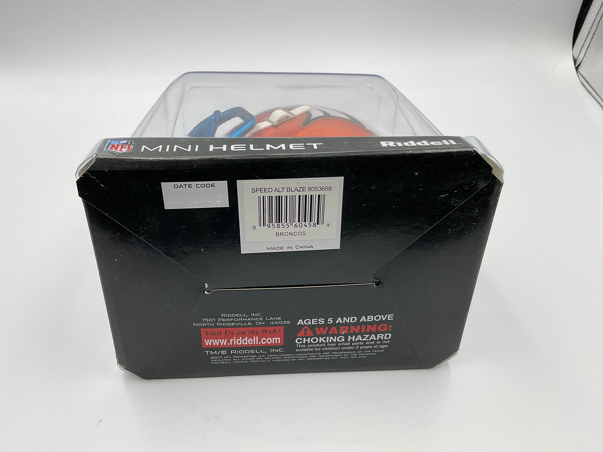 Denver Broncos NFL Riddell Blaze Alternate Mini Helmet