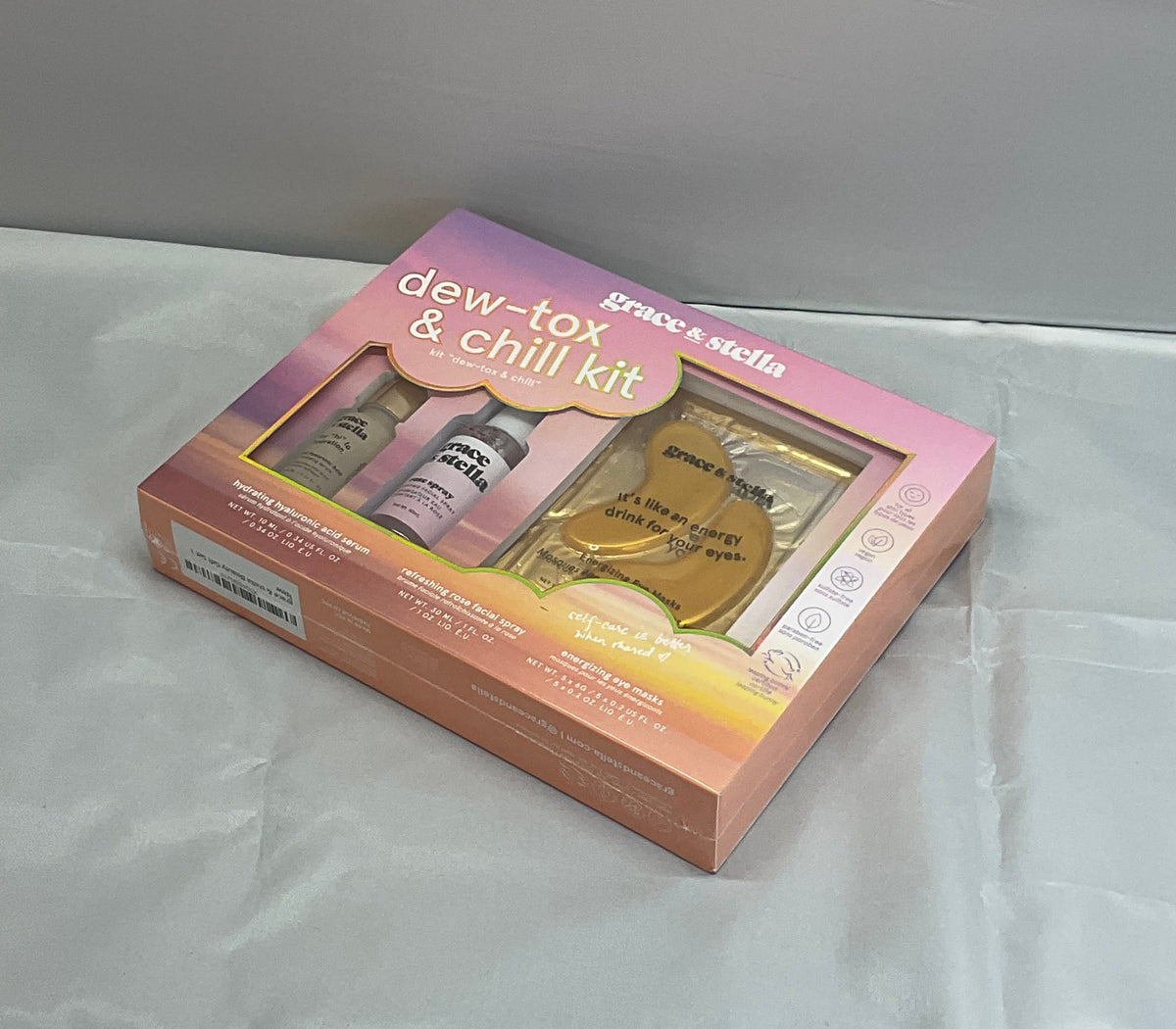 Grace Stella Dew-Tox Chill Kit Bath Body Personal Care Wellness Gift Set New in Box