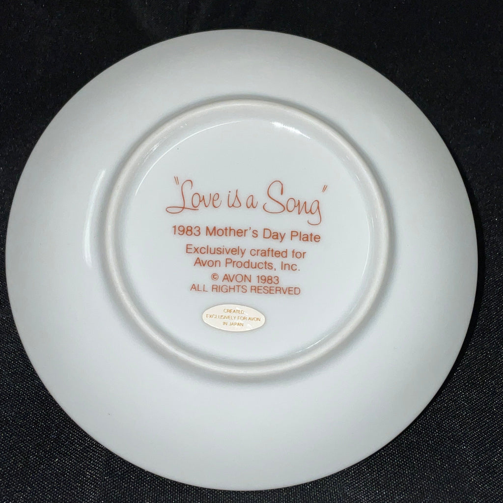 Mother's Day Vintage 1983 Avon Commemorative Plate Love is a Song for Mother New in Box
