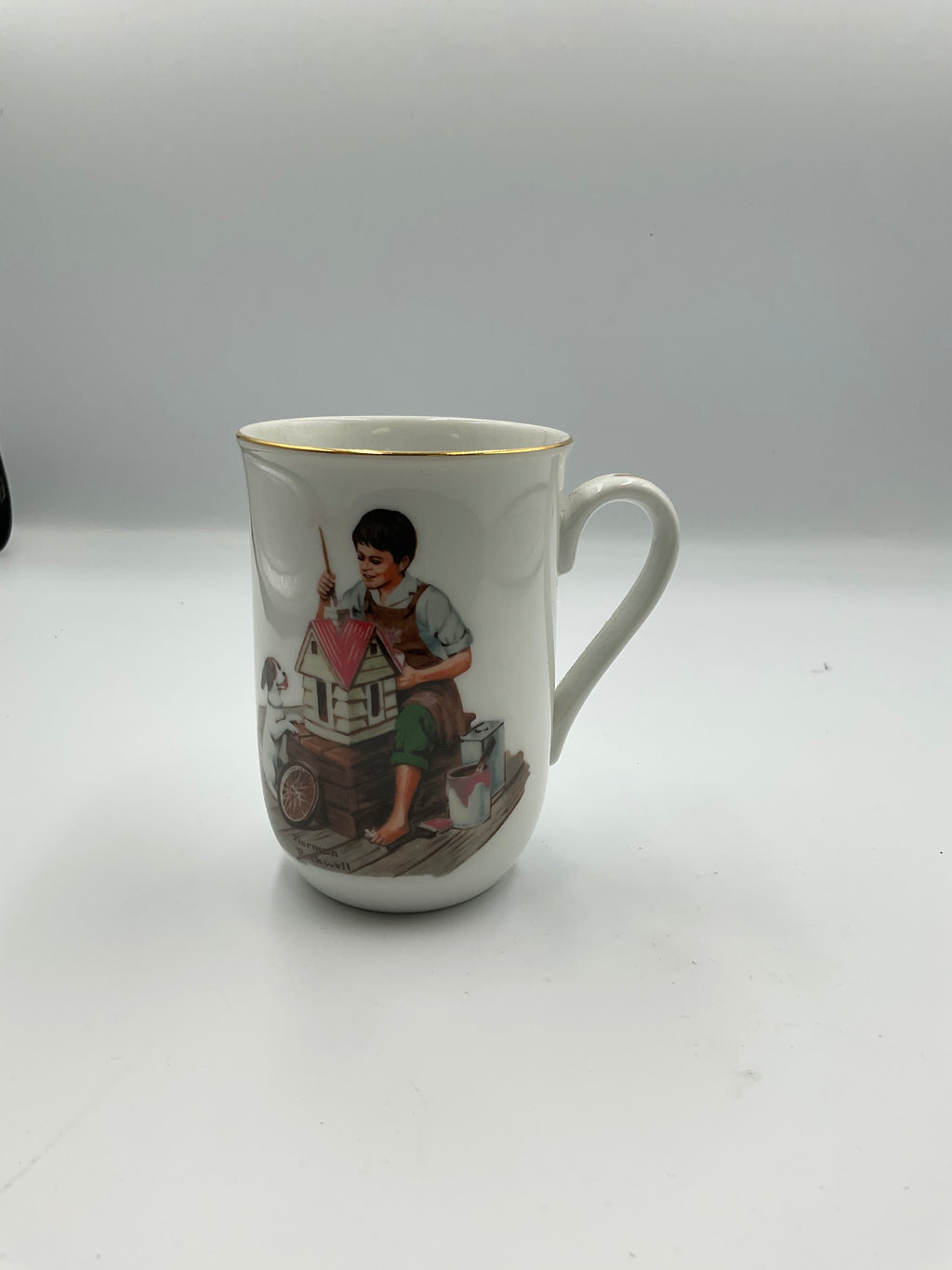 Norman Rockwell Museum Vintage 1982 8 Ceramic Mugs