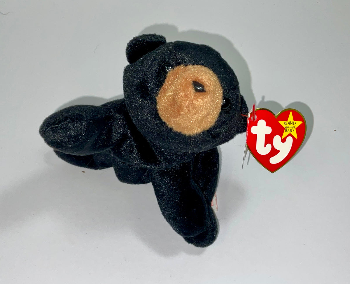 Blackie the Black Bear Vintage 1994 Ty Beanie Babies Collection Plush Collectible with Tag Beanie Baby