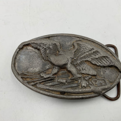 Vintage Pewter American Eagle Belt Buckle