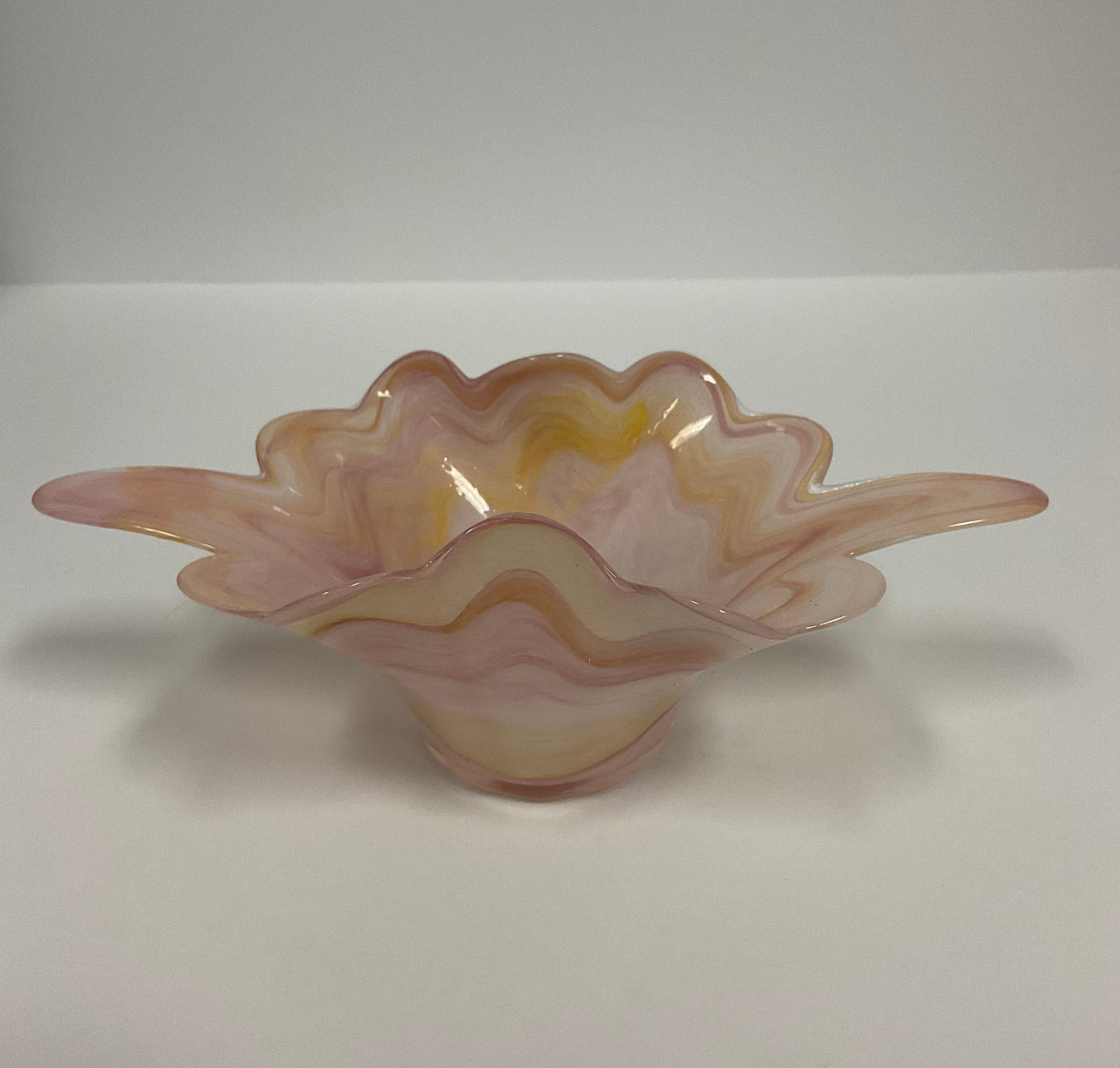 Murano Vintage Italian Glassware Candy Dish Centerpiece