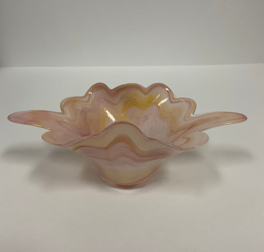 Murano Vintage Italian Glassware Candy Dish Centerpiece