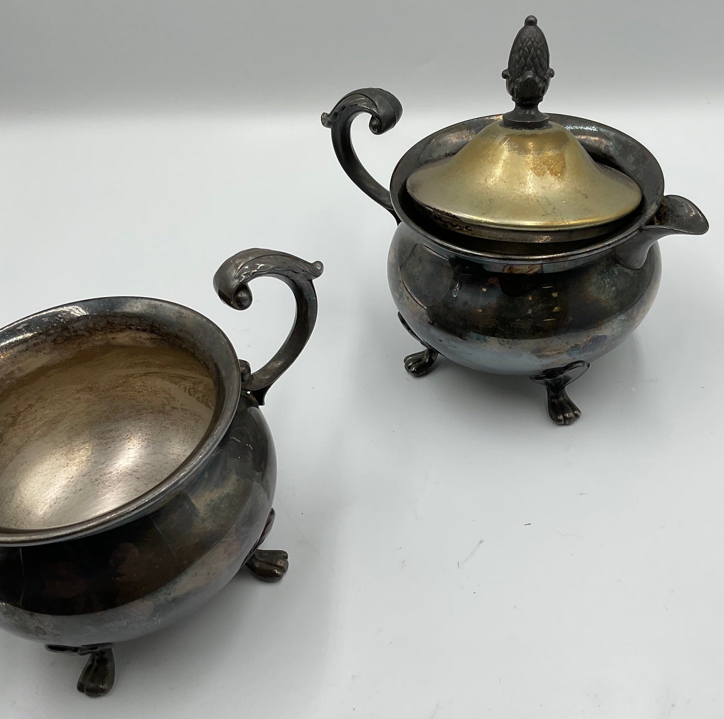 Vintage Sugar Bowl and Creamer Pitcher