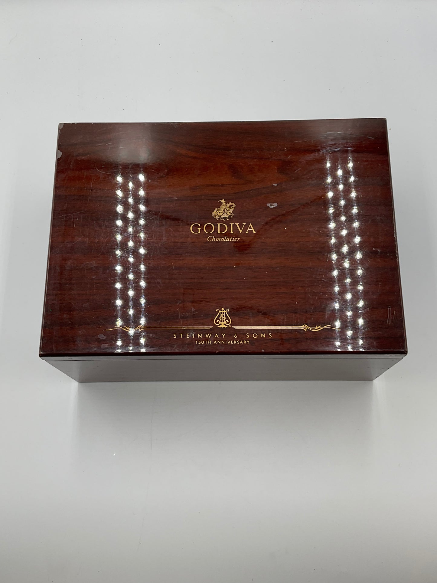 Steinway Godiva Vintage 2003 Wooden Jewelry Box 150th Anniversary Music Box Fur Elise