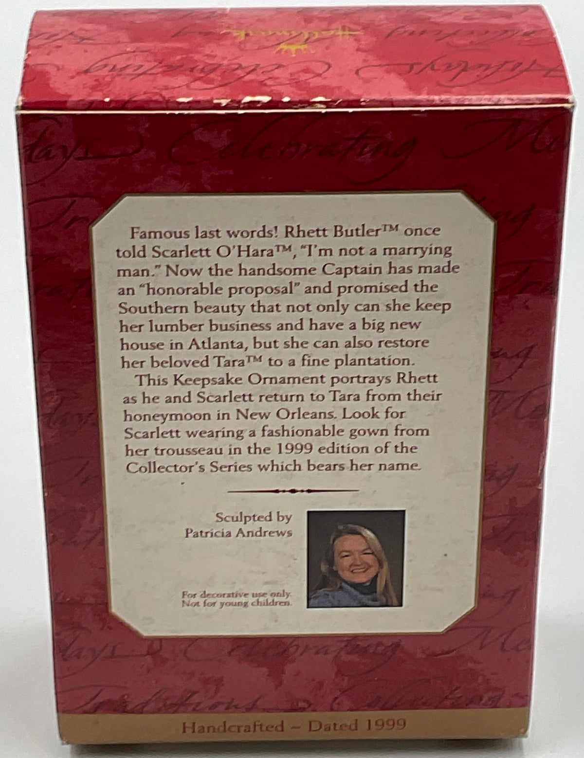 1999 “Rhett Butler” Hallmark Keepsake Ornament