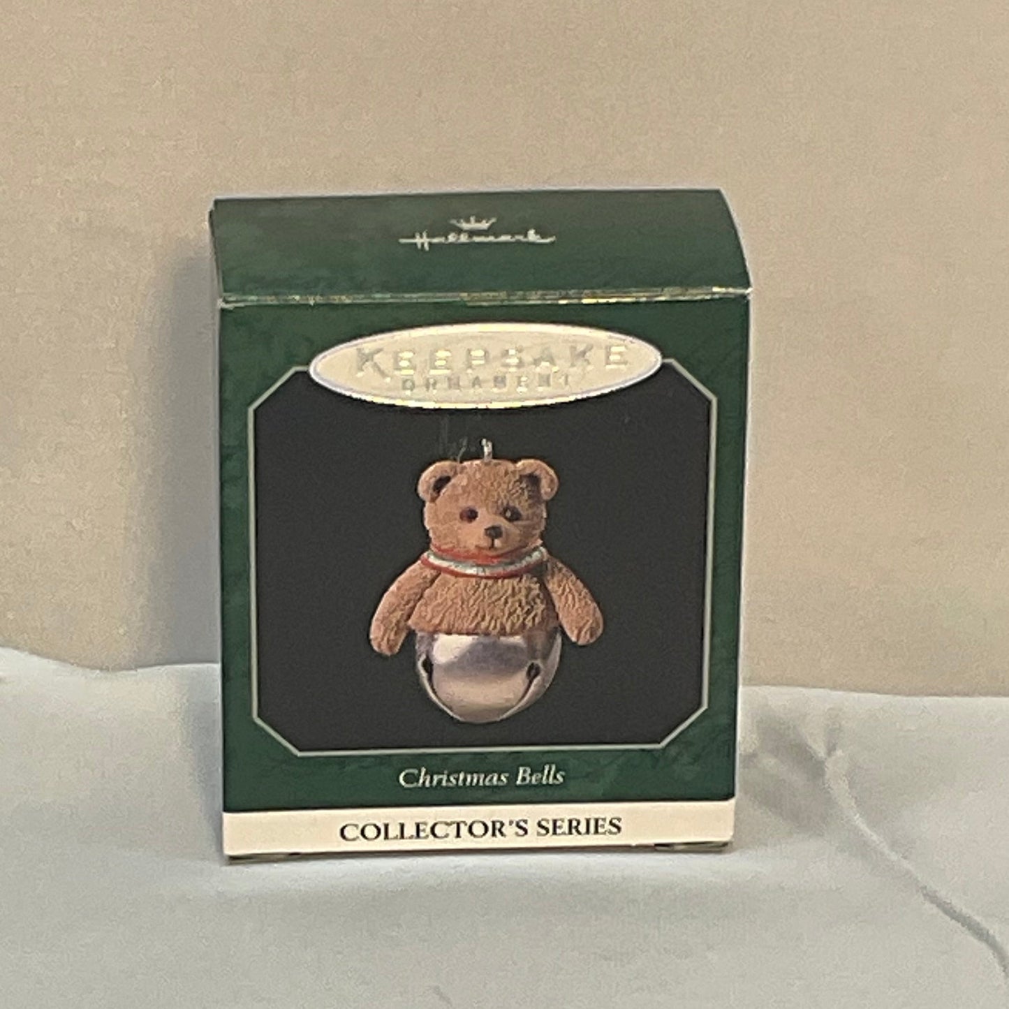 Hallmark Keepsake Miniature Ornament Christmas Bells Series 4th 1998 Bear