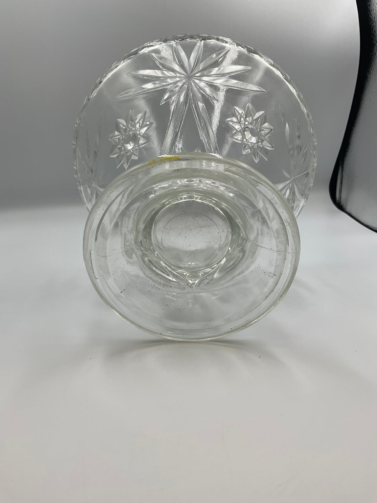 Anchor Hocking Whitman Pattern 9-Inch Pedestal Glass Bowl