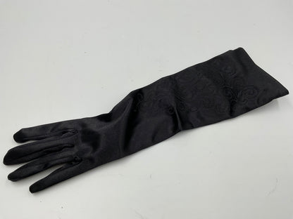 Vintage Black opera-length evening gloves