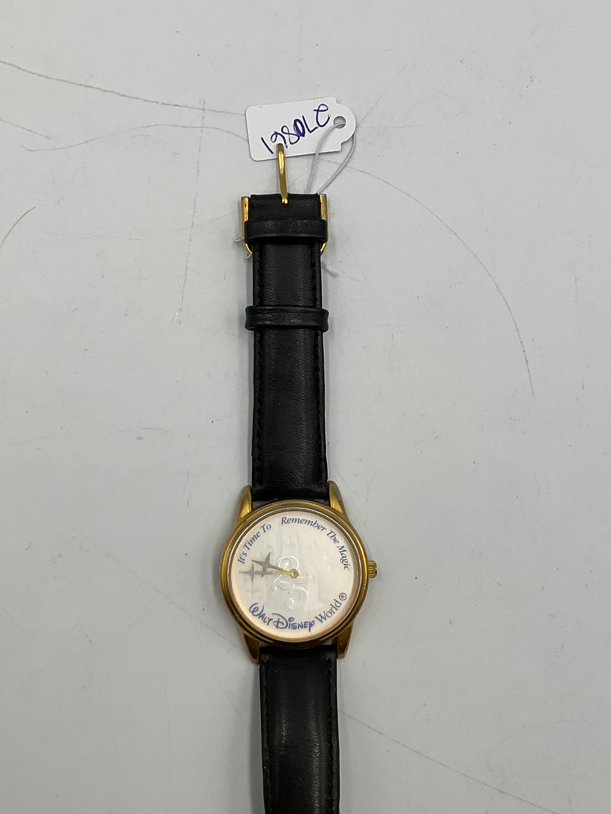 1997 Disney World 25th Anniversary Eastman Kodak Watch Black Leather Working