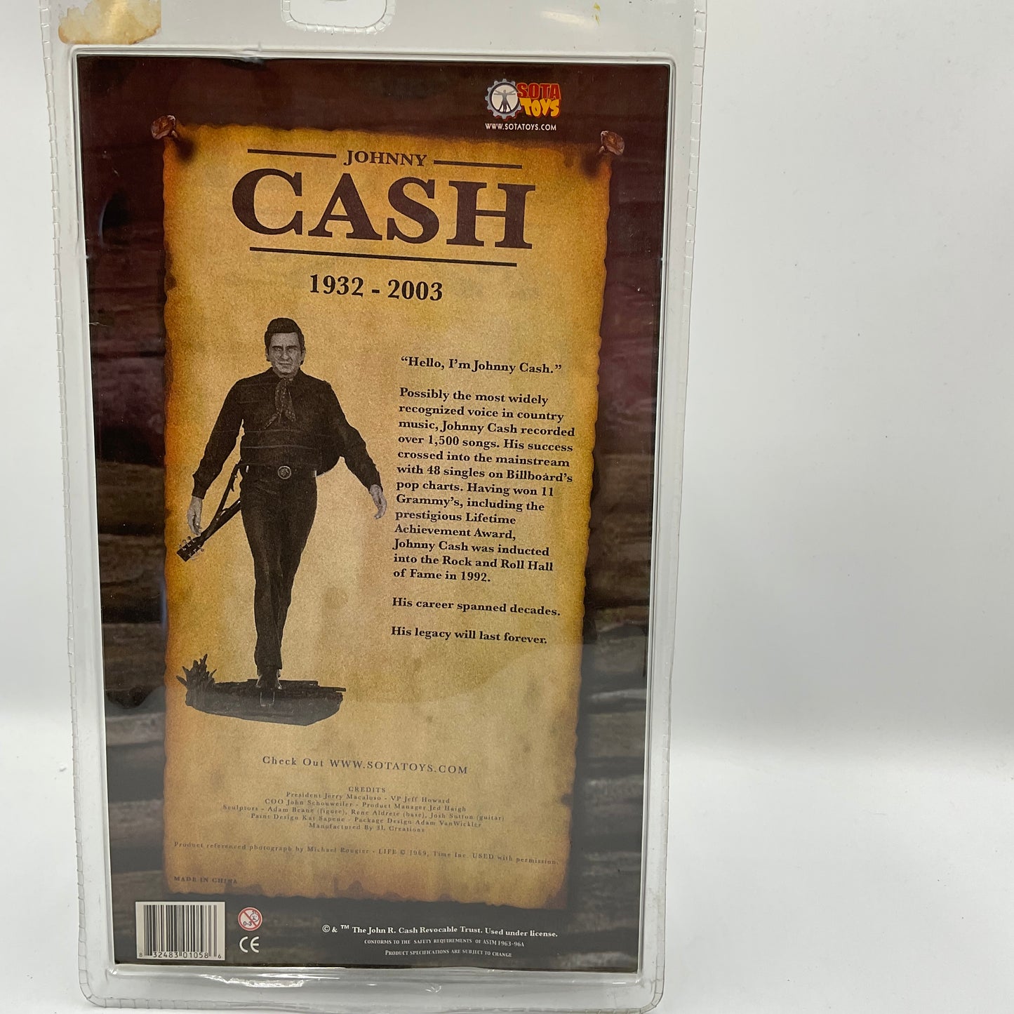 Johnny Cash 2006 ”Man In Black” Action Figure