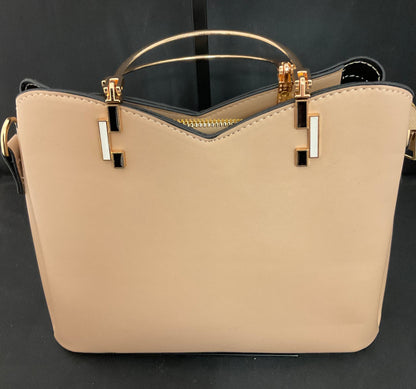 ZZMY Cream Tan Small Handbag Purse