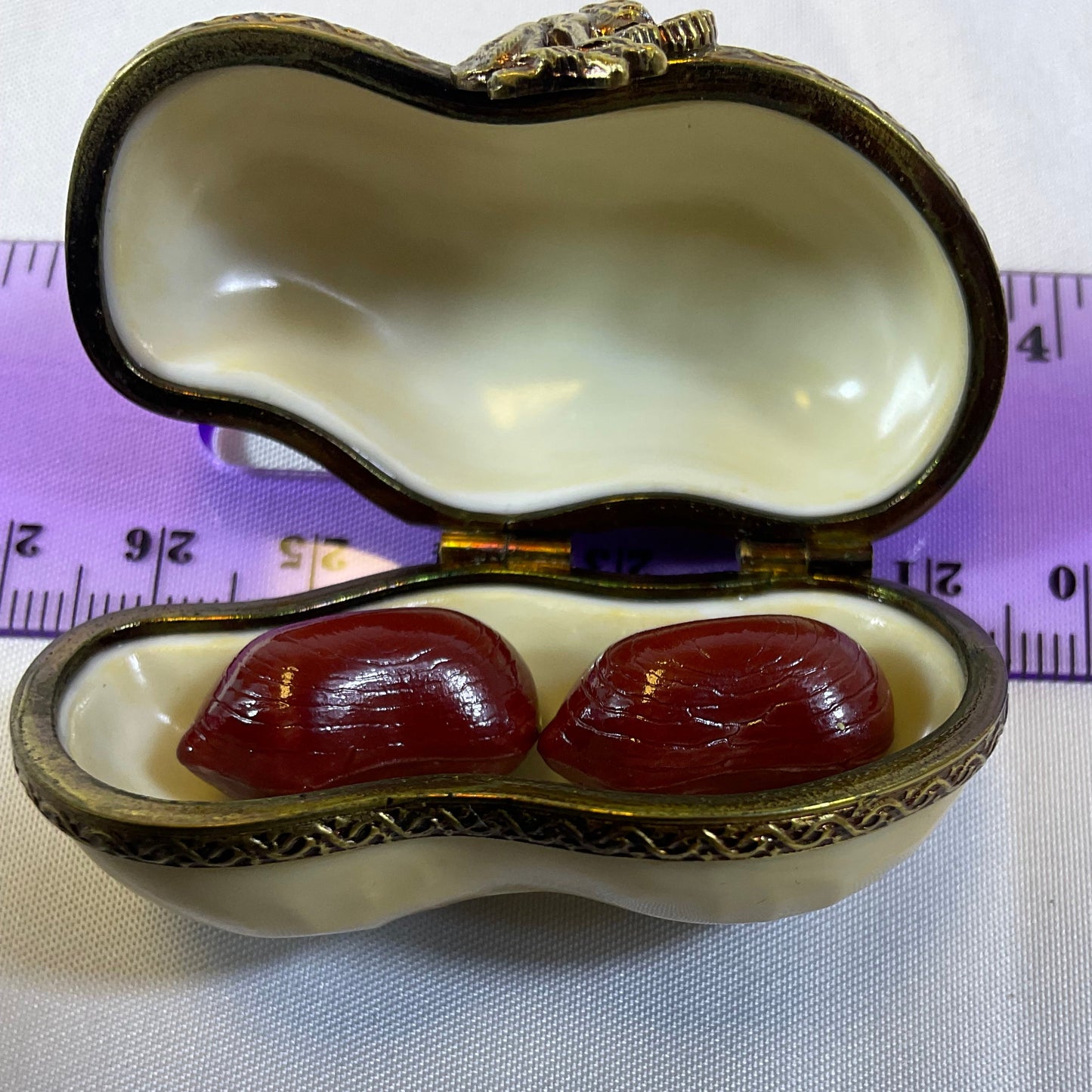 Peint Main Limoges France Limited #d 249/300 Collectible Authentic Vintage Hand Painted Porcelain Peanut