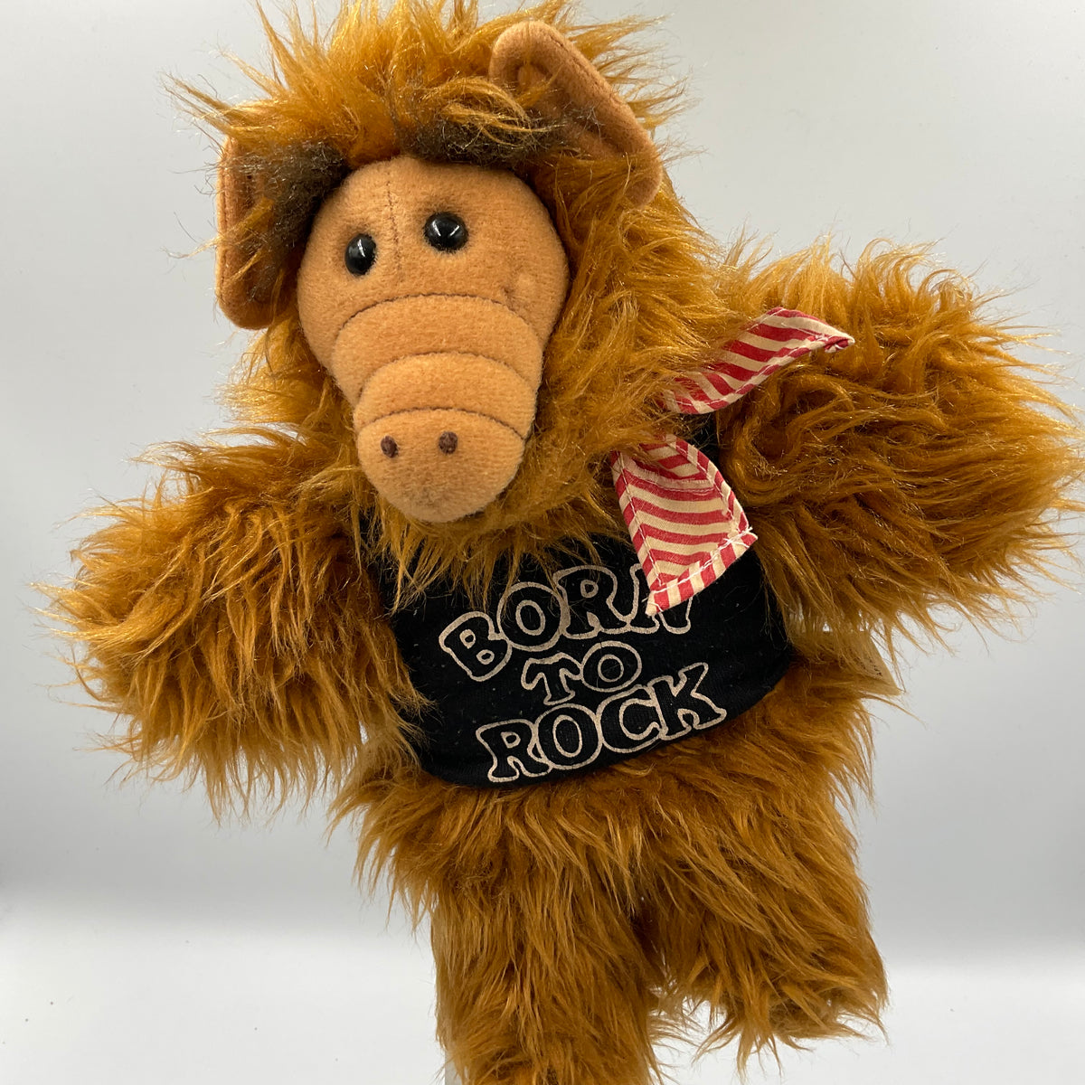 Vintage 1988 Alf “Born To Rock “Plush Hand Puppet