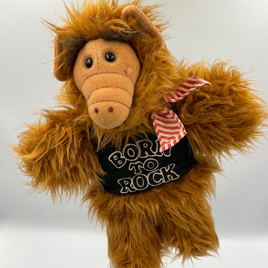 Vintage 1988 Alf “Born To Rock “Plush Hand Puppet