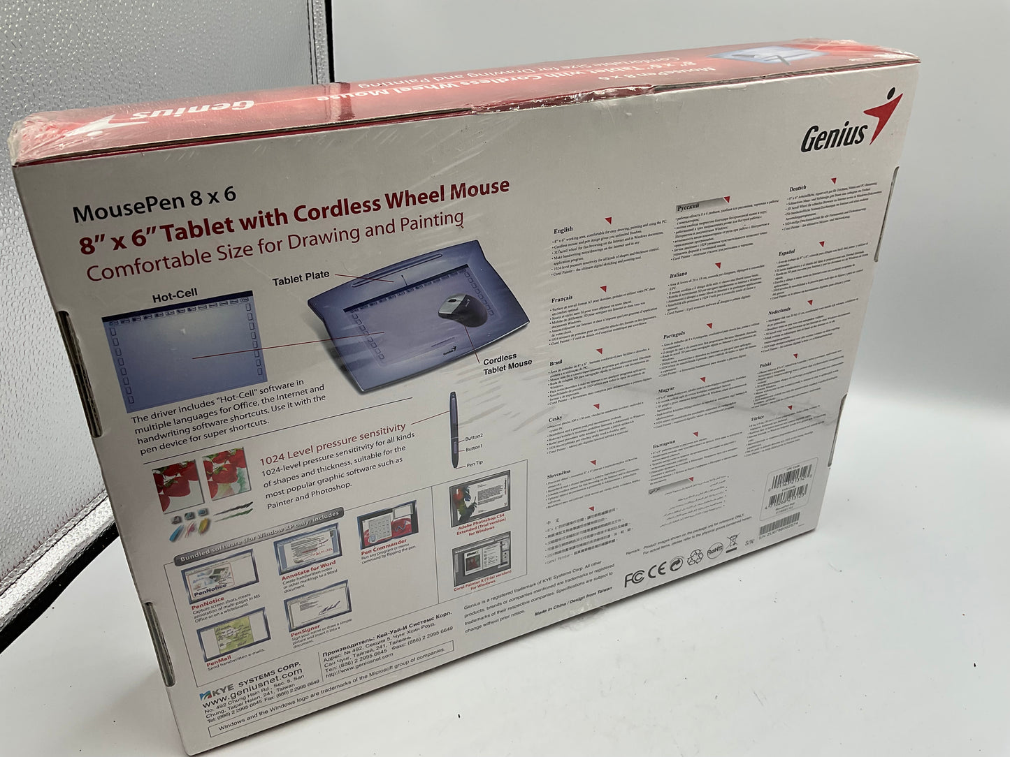 Genius MousePen Drawing Tablet (Metallic Slate Blue)