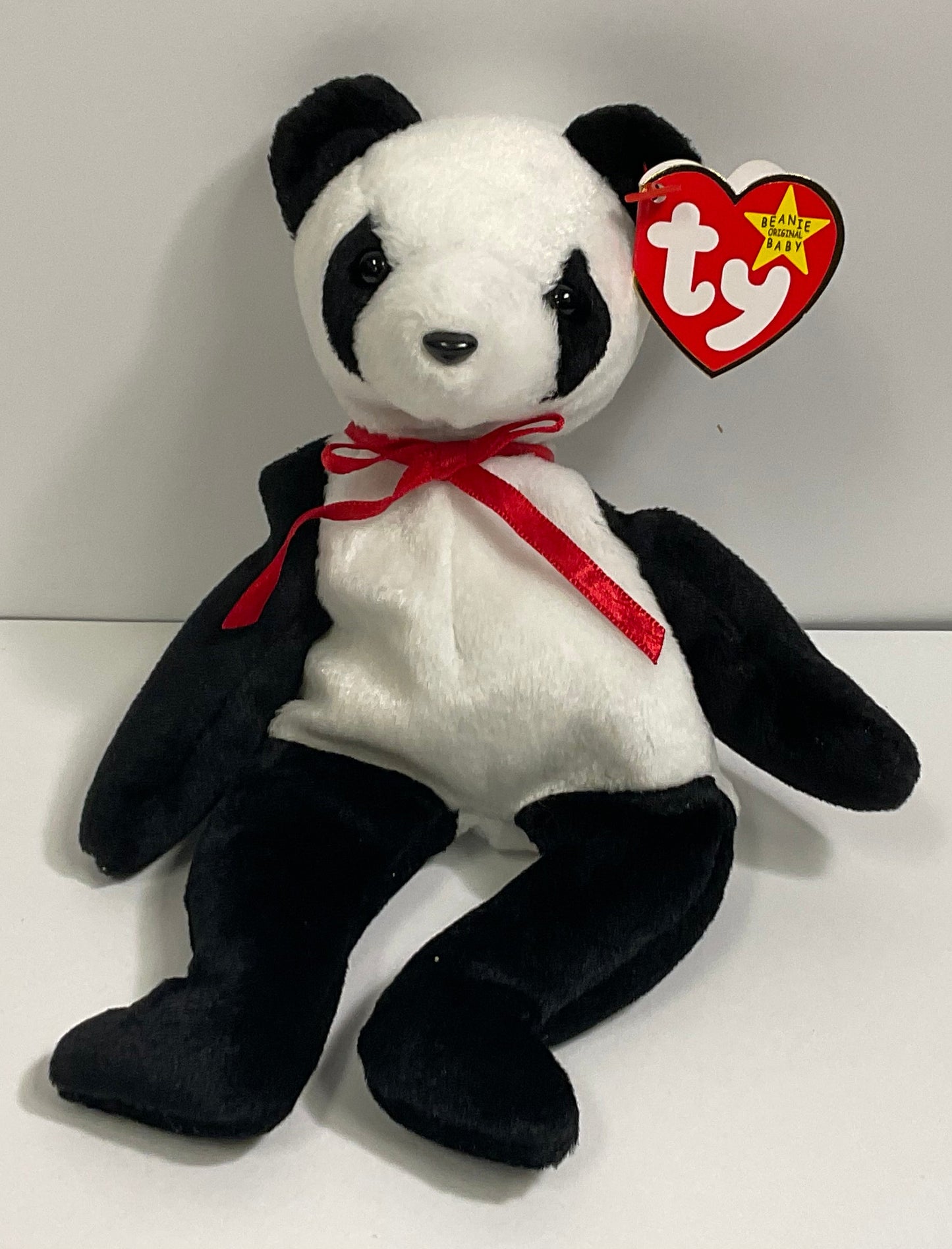 Fortune the Panda Bear Vintage 1997 Ty Beanie Babies Original Collection Plush Collectible with Tag Beanie Baby