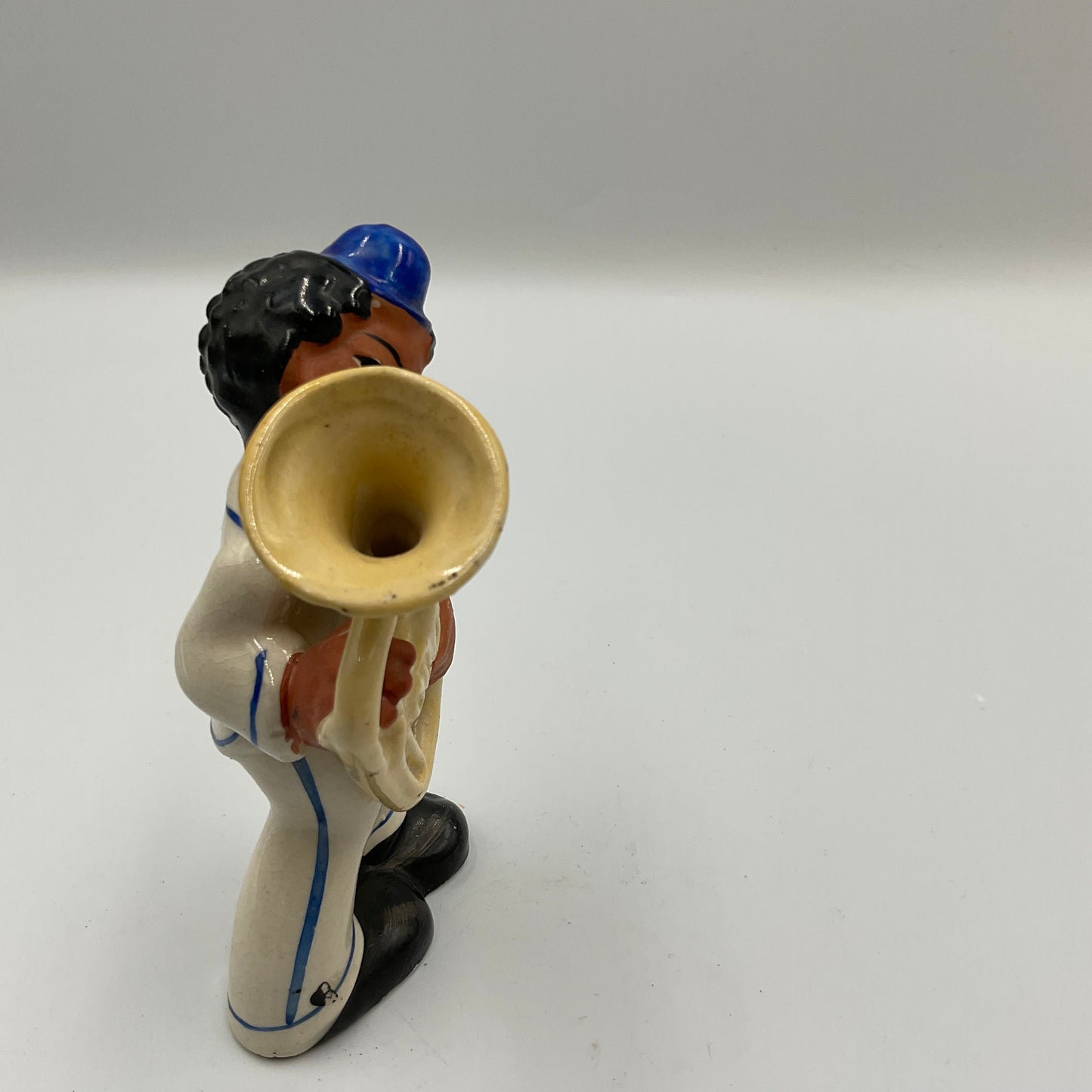 Vintage Hand Painted Ceramic Band Musican Figurine