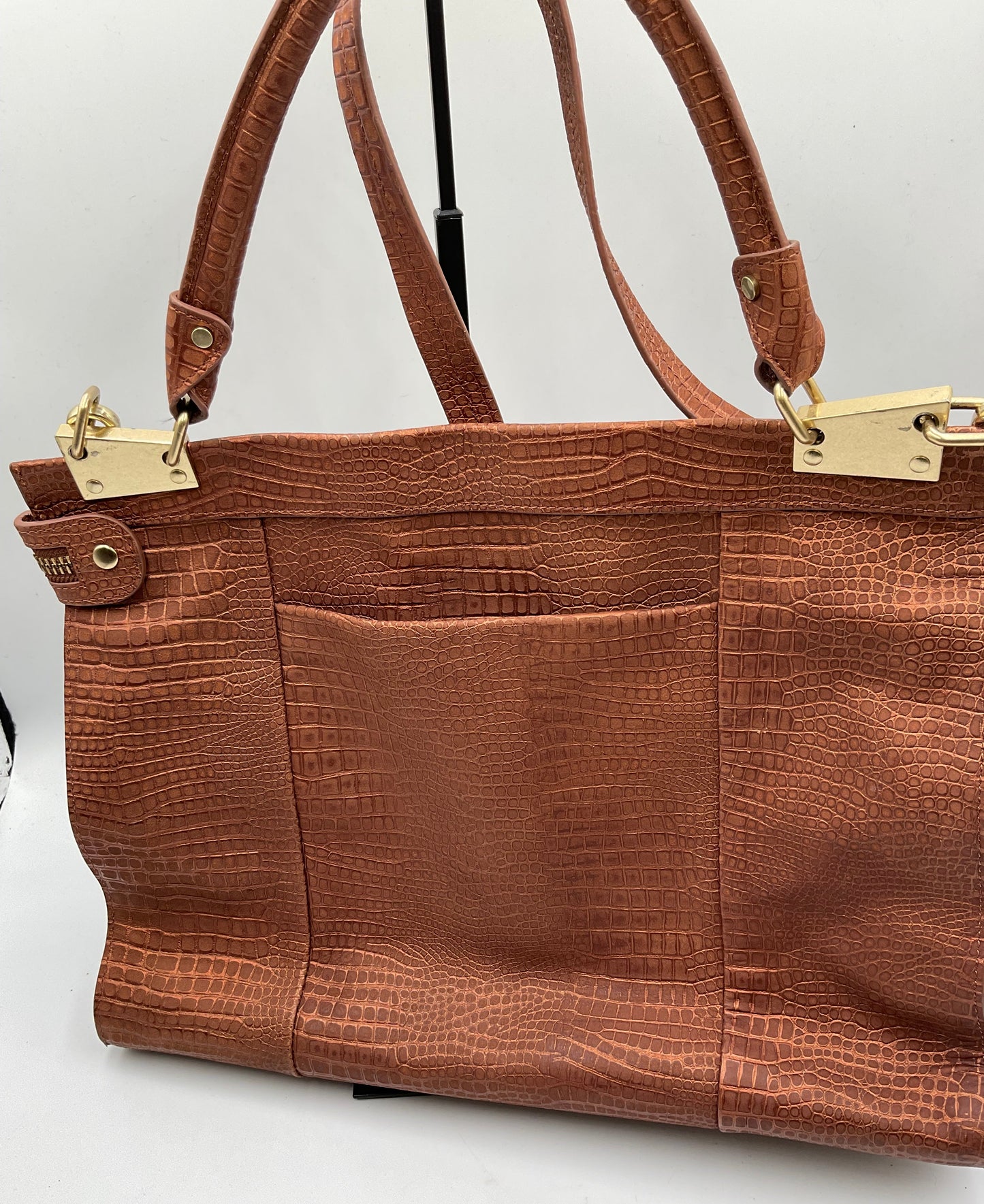 Foley & Corinna Large Brown Tote Handbag Shoulder Bag Purse