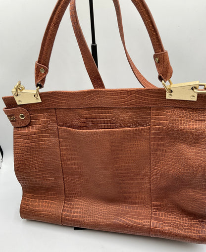 Foley & Corinna Large Brown Tote Handbag Shoulder Bag Purse