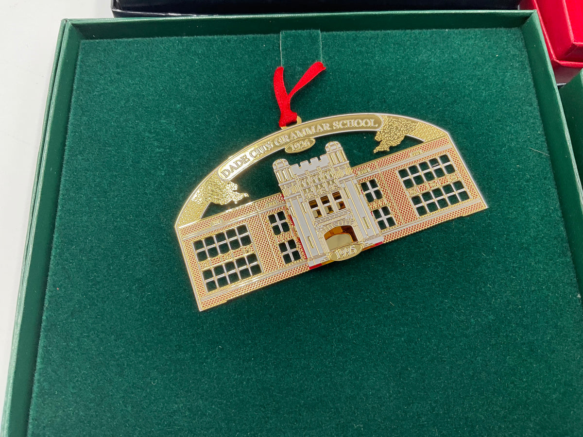Commemorative Holiday Ornaments Set of 4 Dade City’s Woman’s Club , Passover County Fair,  Edwinola , And Dade City Grammar School