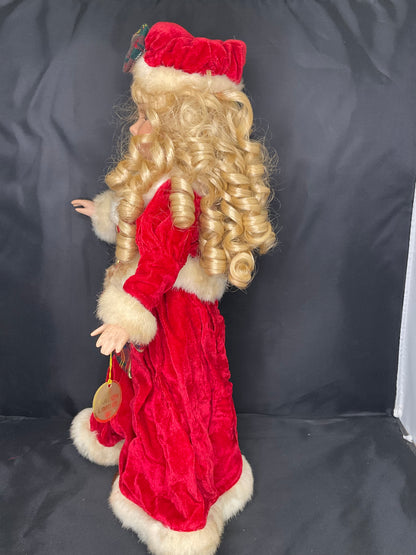 Classic Treasure -Genuine Fine Bisque Porcelain Special-Edition Christmas Doll